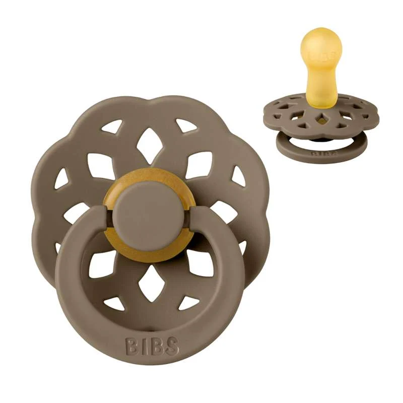 Bibs Boheme Pacifier - sz. 2 - natural tpr - Dark Oak