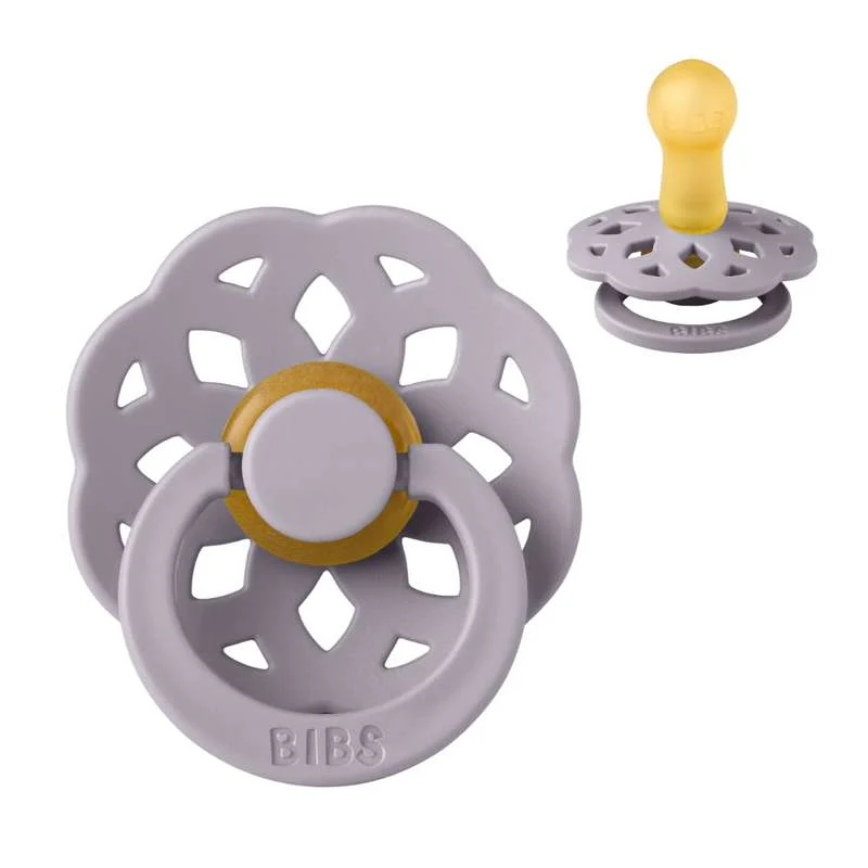 Bibs Boheme Pacifier - sz. 2 - natural tpr - Fossil Grey