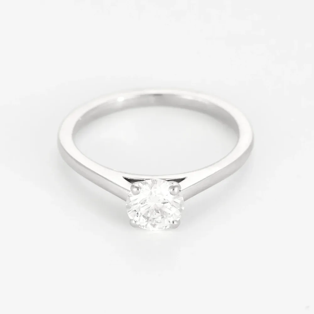 De Beers - Пръстен Солитер от Платина и диаманти