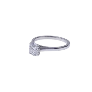 DE BEERS - Пръстен Солитер Платина 1 карат