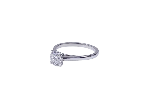 DE BEERS - Пръстен Солитер Платина 1 карат