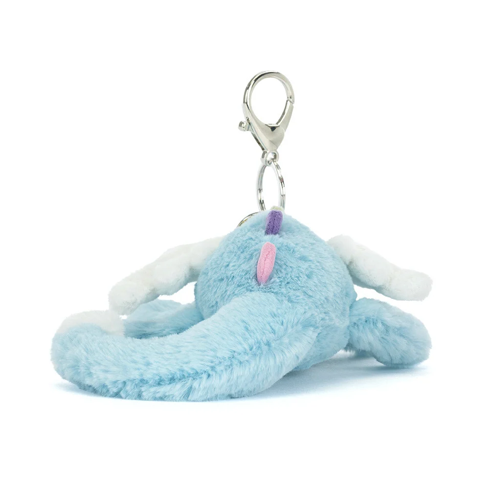 Jellycat Ключодържател син дракон 22 cm