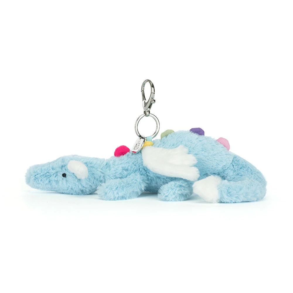 Jellycat Ключодържател син дракон 22 cm