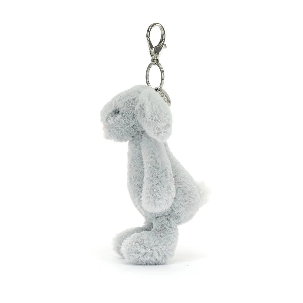 Jellycat бебешка висулка заек сребро 18 cm