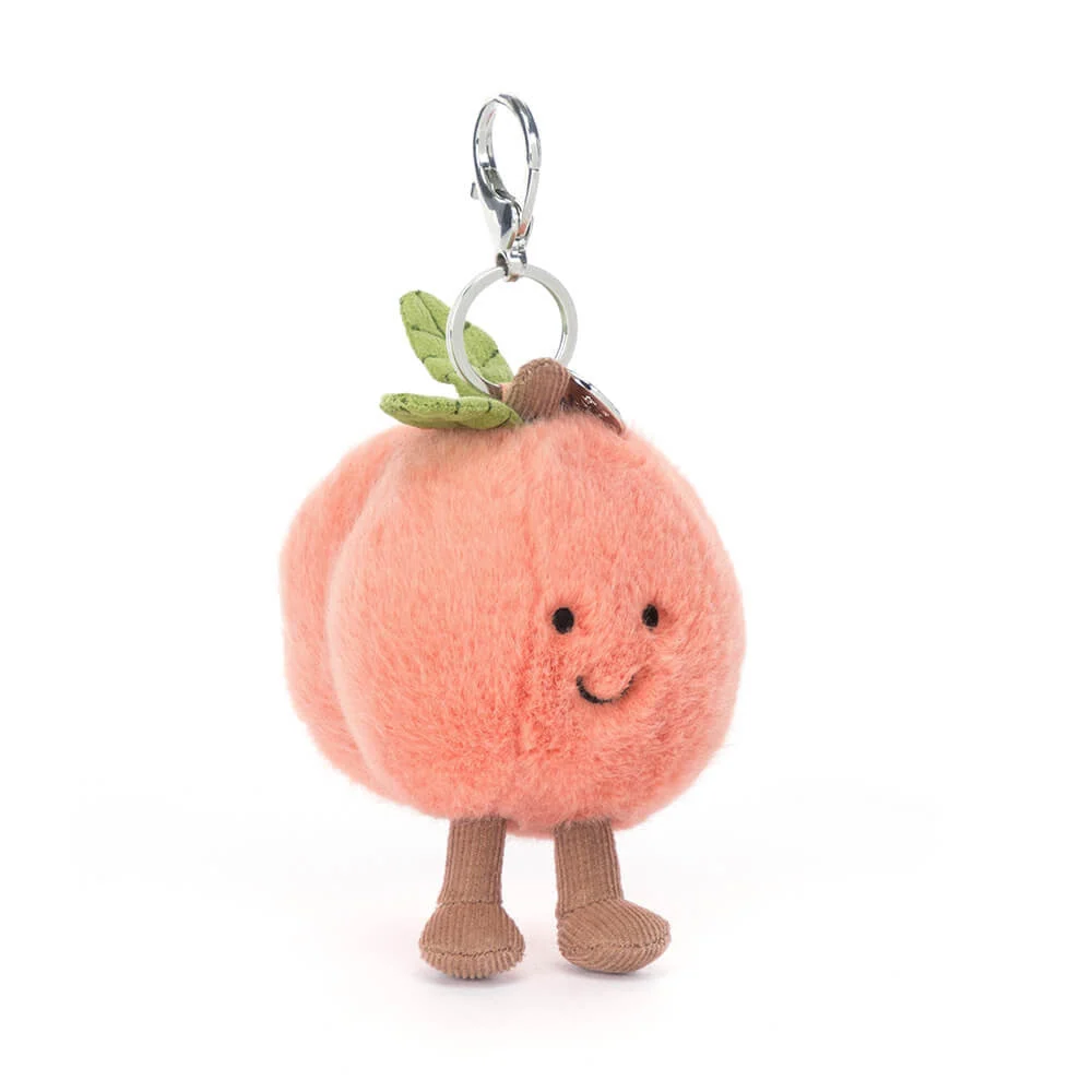 Jellycat Ключодържател Amuseables праскова 15cm