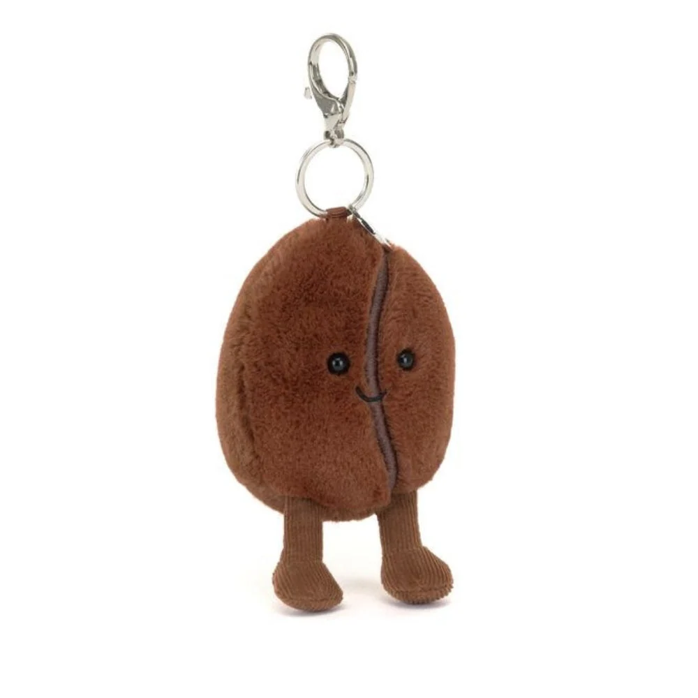 Jellycat Ключодържател happy coffee bean 17 cm