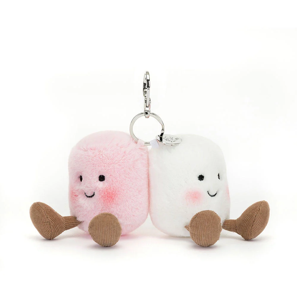 Jellycat Ключодържател Happy Marshmallow 15 cm