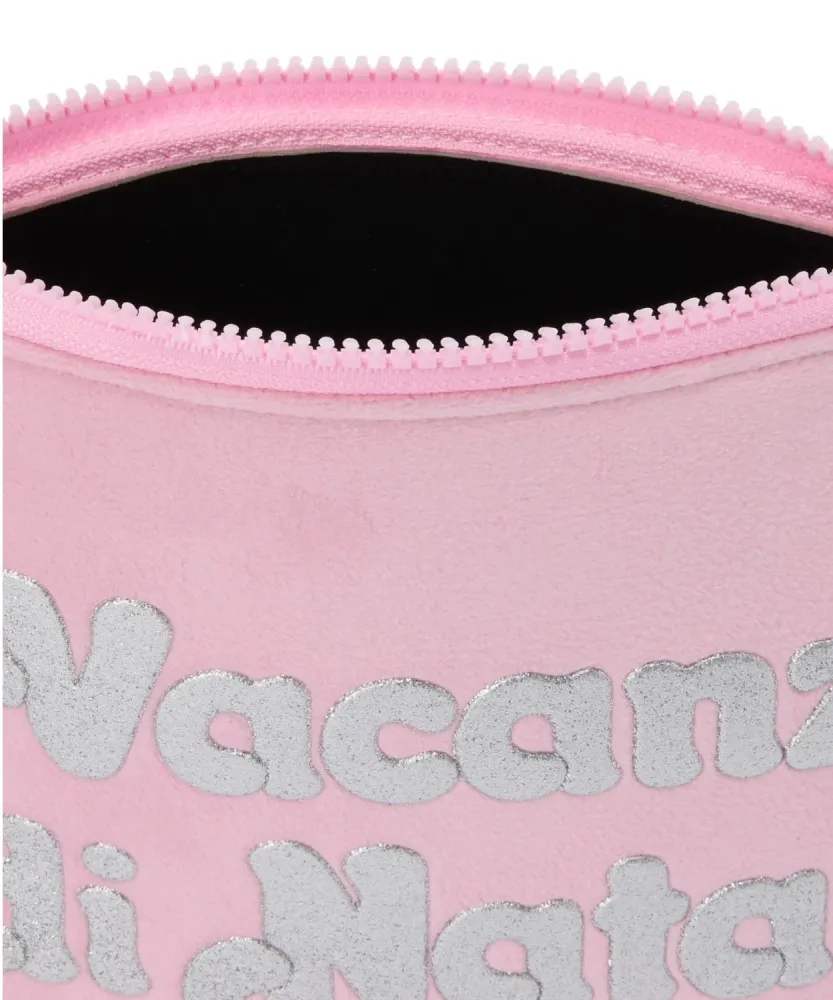 Aline pink wool-effect clutch "Christmas Holidays" – Special Edition