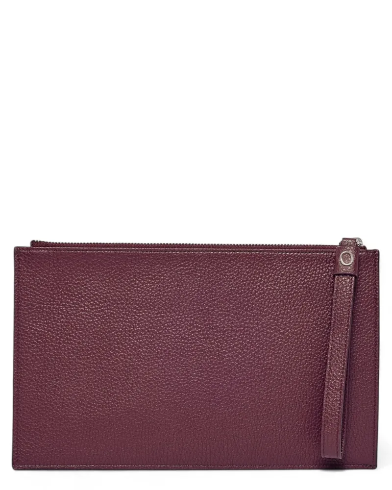 Large Micron Leather Pouch Wristlet and RFID