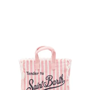 Phone Bag MC2 Saint Barth Striped Linen