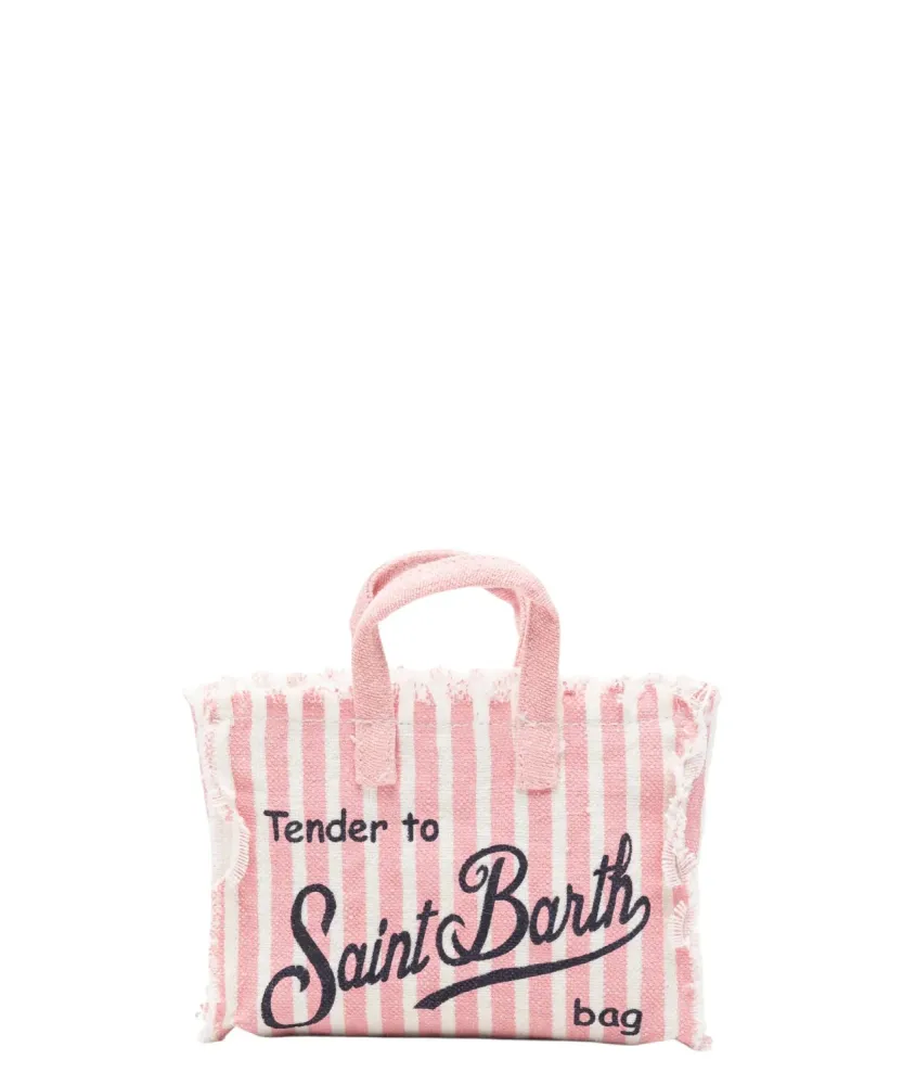 Phone Bag MC2 Saint Barth Striped Linen