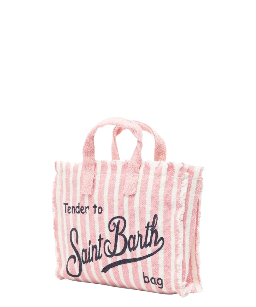 Phone Bag MC2 Saint Barth Striped Linen