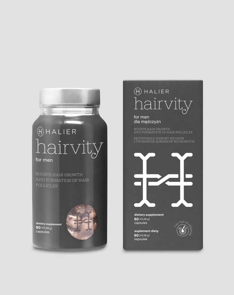 Таблетки против косопад за мъже Hairvity Men Halier 60 капсули