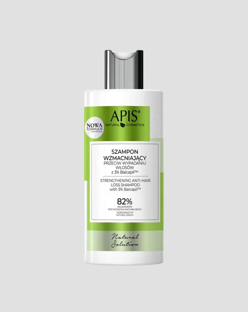 Укрепващ шампоан срещу косопад с 3% байкапил Natural Solution Apis