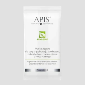 Маска от водорасли за кожа склонна към акне с бамбук и зелен чай Acne-Stop Apis