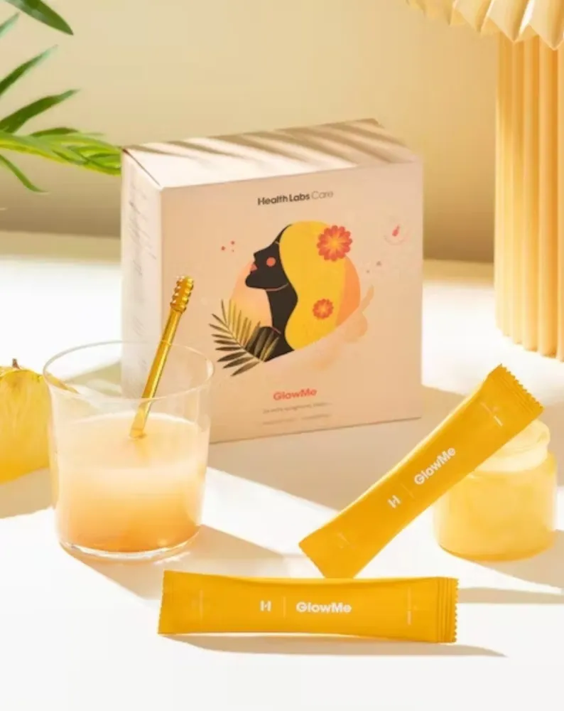 Колаген за пиене GlowMe с вкус на Ананас-Манго Health Labs Care 30 сашета