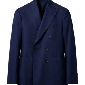 Double-Breasted Suit 100% Wool Ceremonies and Office