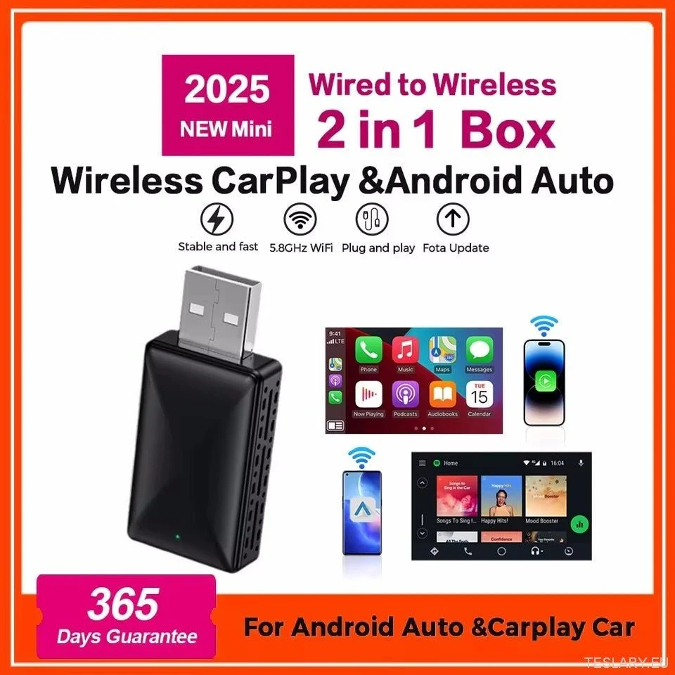 Универсален безжичен CarPlay & Android Auto Adapter