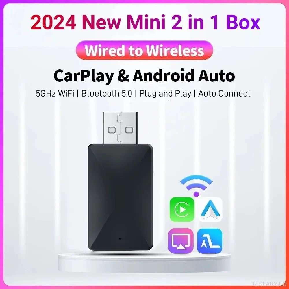 Универсален безжичен CarPlay & Android Auto Adapter