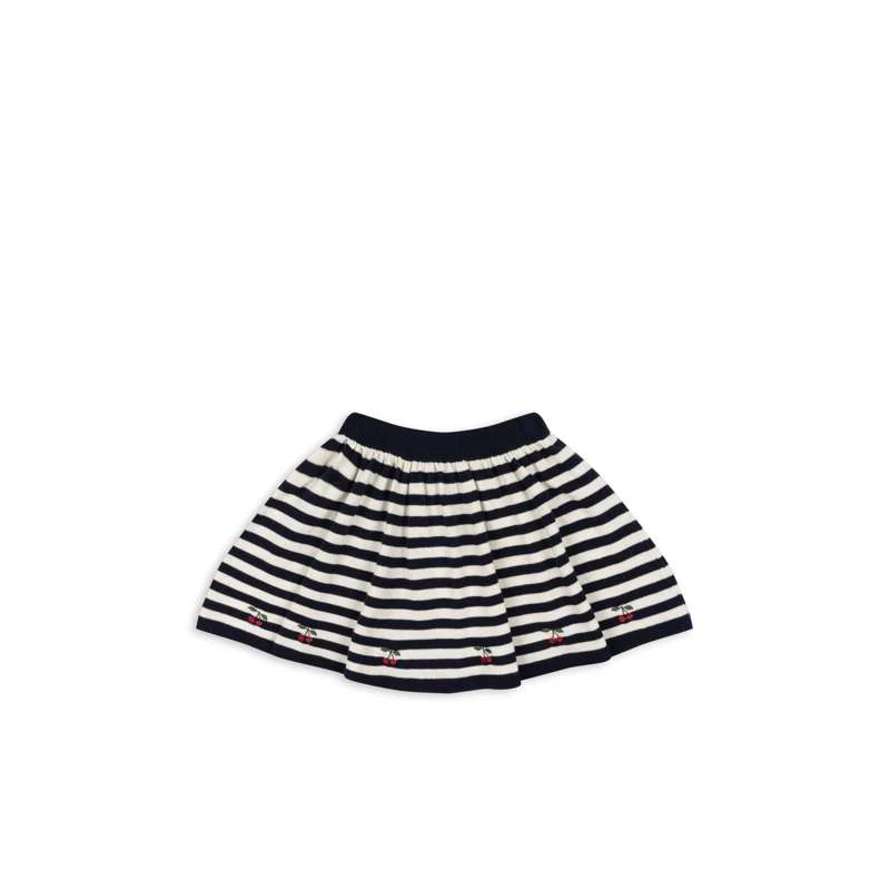 Konges Sløjd Venton Knitted Skirt - GOTS - Navy Stripe 18