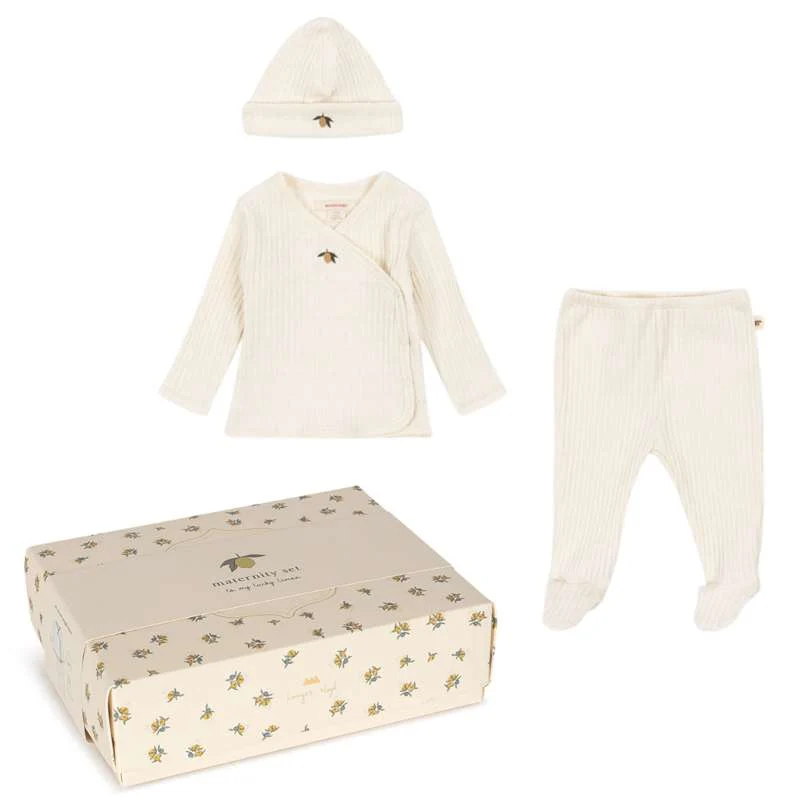 Графичен принт Konges Sløjd Nia Maternity Package - GOTS - Lemon