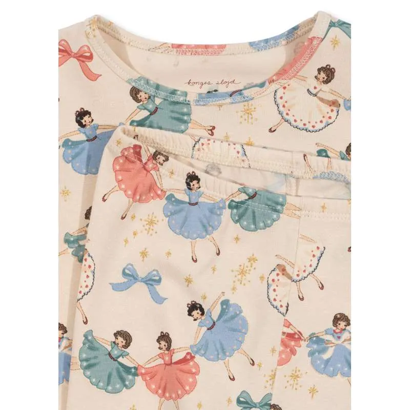 Konges Sløjd Basic Top/Pant Set - GOTS - Bow Ballerina - Perfect School