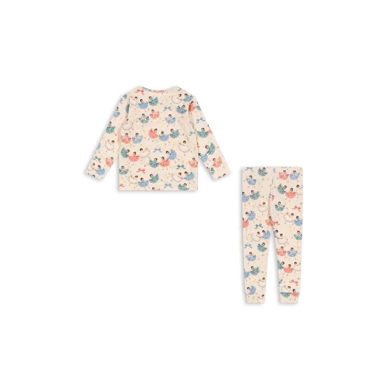 Konges Sløjd Basic Top/Pant Set - GOTS - Bow Ballerina - Perfect School