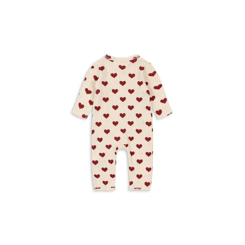 Konges Sløjd Minnie Romper - Newborn - GOTS - Amour Rouge Size Chart