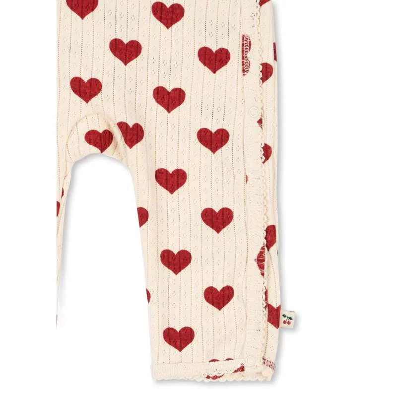 Konges Sløjd Minnie Romper - Newborn - GOTS - Amour Rouge Size Chart