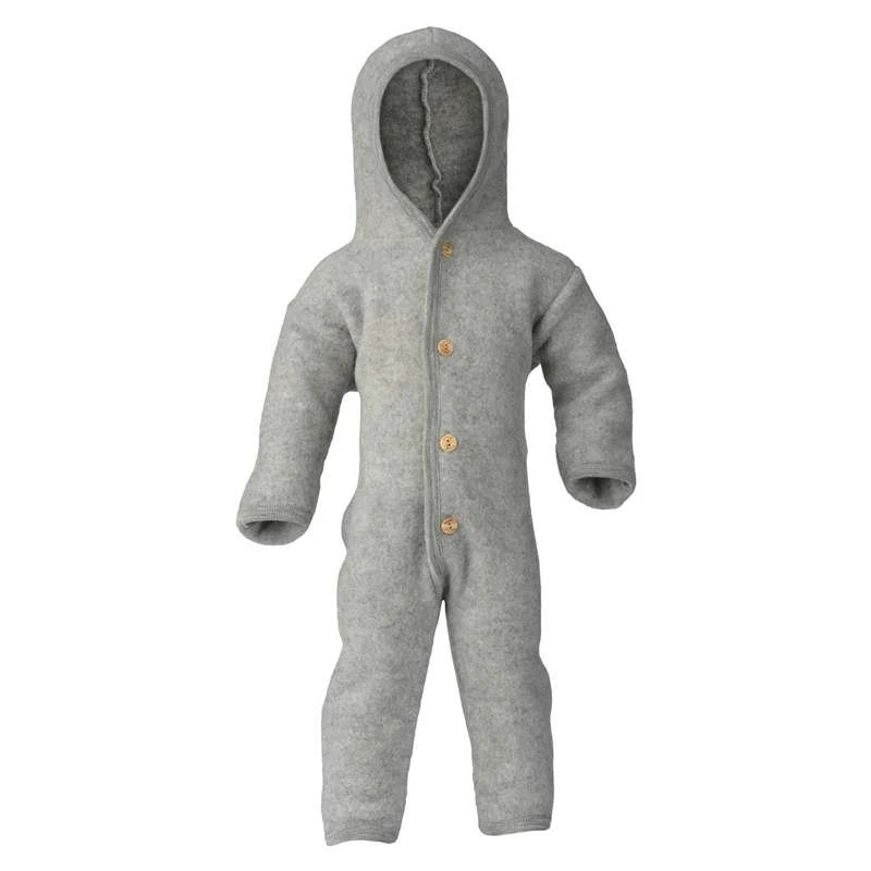 Мека полярна Engel Natur Jumpsuit/Driving suit hood - Grey Melange