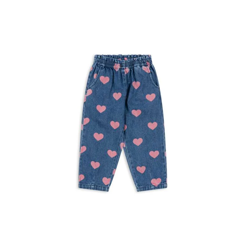 Konges Sløjd Magot Pants Ruffles - GOTS - Bon Coeur Pink Matching Headband