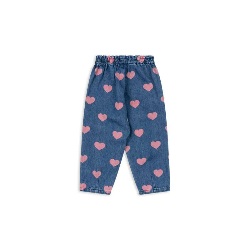 Konges Sløjd Magot Pants Ruffles - GOTS - Bon Coeur Pink Matching Headband