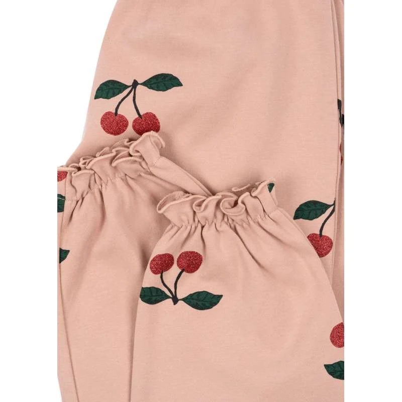 Konges Sløjd Malli Cherry Glitter Pants - GOTS - Ma Grande Cerise Glitter Mellow Matching Headband