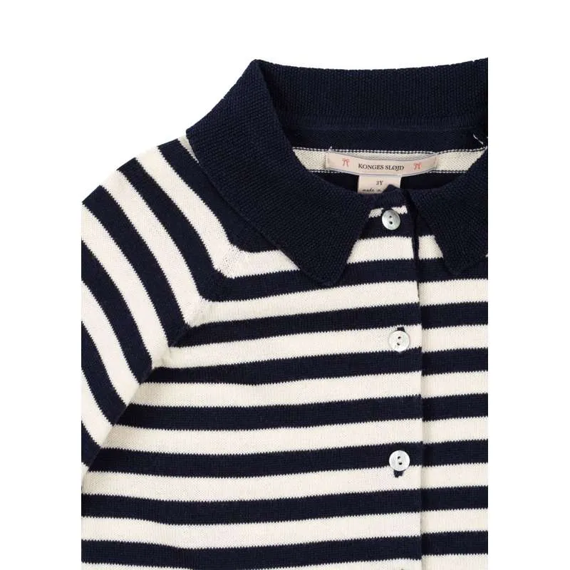 Konges Sløjd Venton Knitted Cardigan - GOTS - Navy Stripe 12