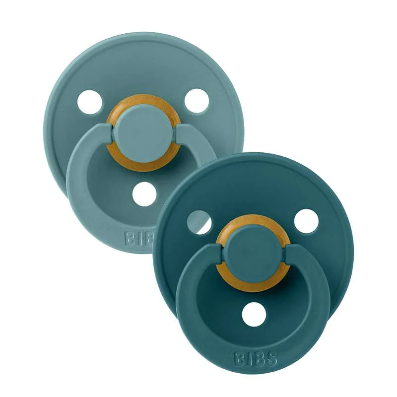 BIBS Symmetrical Colour Sut - 2-Pack - sz. 2 - natural rubberized - Island Sea/Forest Lake