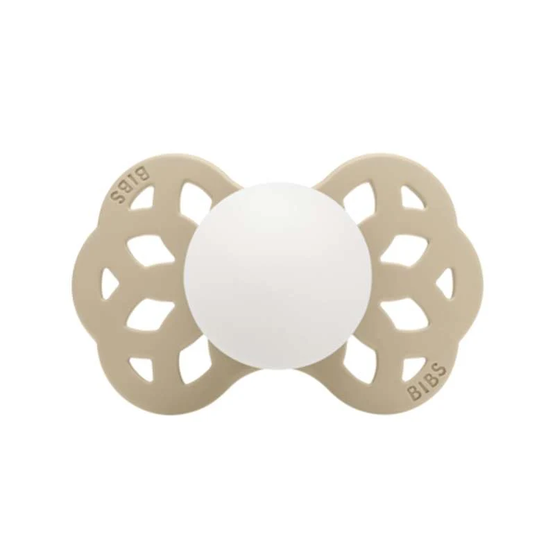 BIBS Symmetrisk Infinity Sut - Str. 2 - Silikone - GLOW - Vanilla