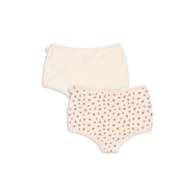 Konges Sløjd Basic Hipsters - 2-Pack - GOTS - Buttercream/Bloomie 18