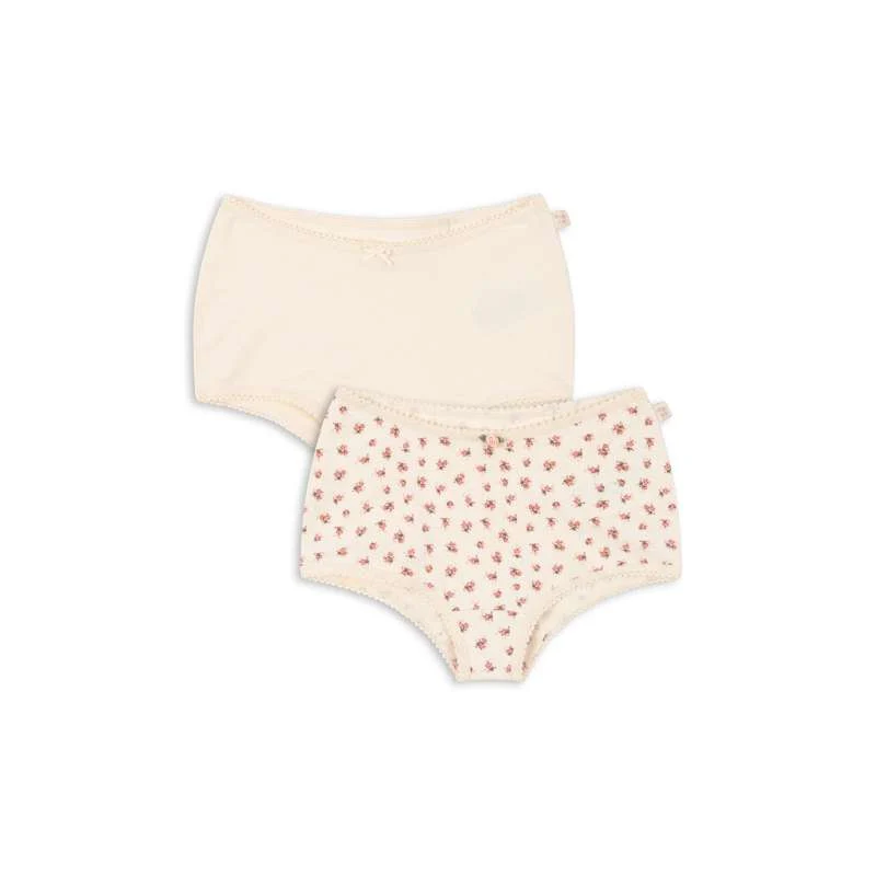 Konges Sløjd Basic Hipsters - 2-Pack - GOTS - Buttercream/Bloomie 18