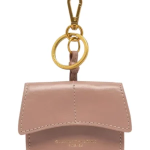 Gianni Chiarini Charm creased leather Airpods holder