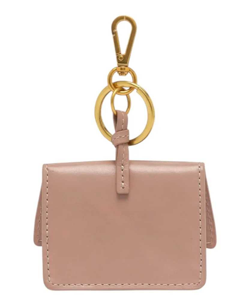 Gianni Chiarini Charm creased leather Airpods holder