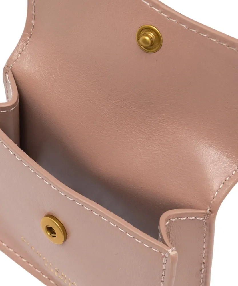 Gianni Chiarini Charm creased leather Airpods holder