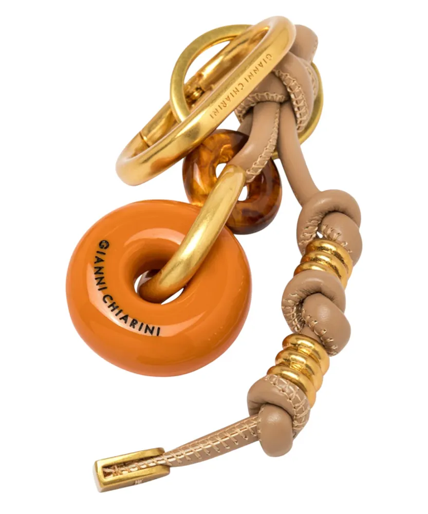 Gianni Chiarini Leather Donut Bag Charm