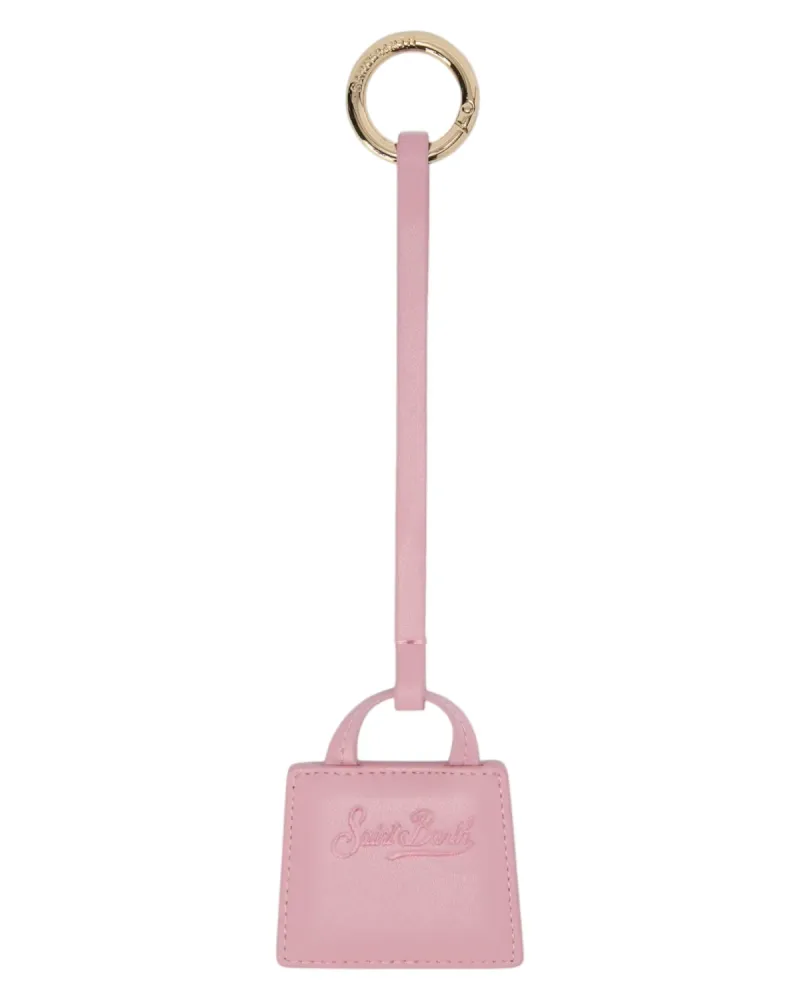 Pink Leather Bag Charm MC2 Saint Barth