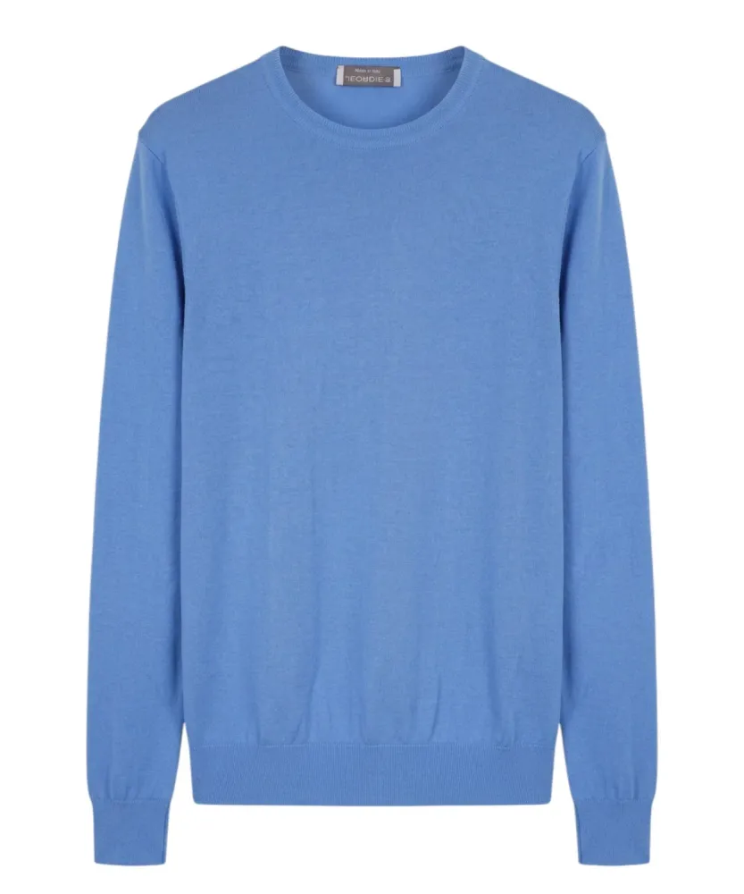 Men's Crew Neck Sweater Jeordie’s Cotton Yarn