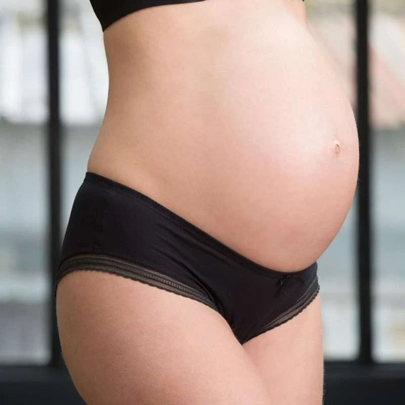 Cache Coeur MILK Maternity shorts low waist - Black X