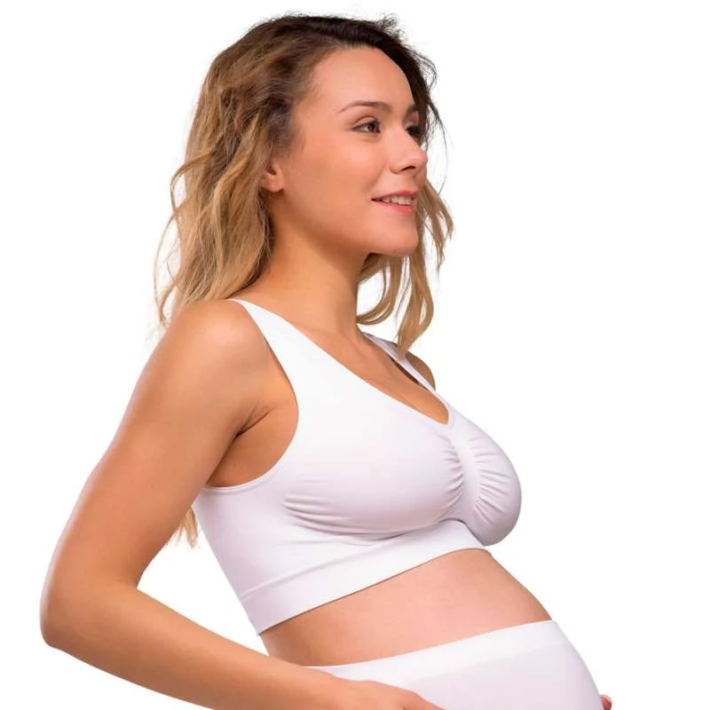 Carriwell Mum to Be Maternity Bra Bluetooth - white Small