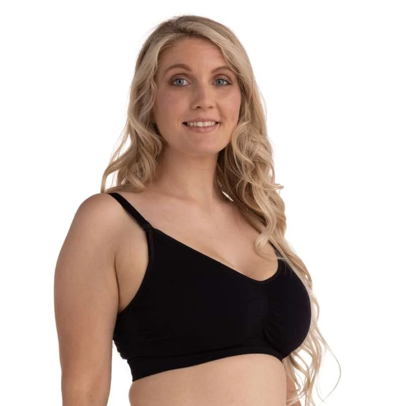Carriwell New Mum Nursing Bra seamless - black Medium
