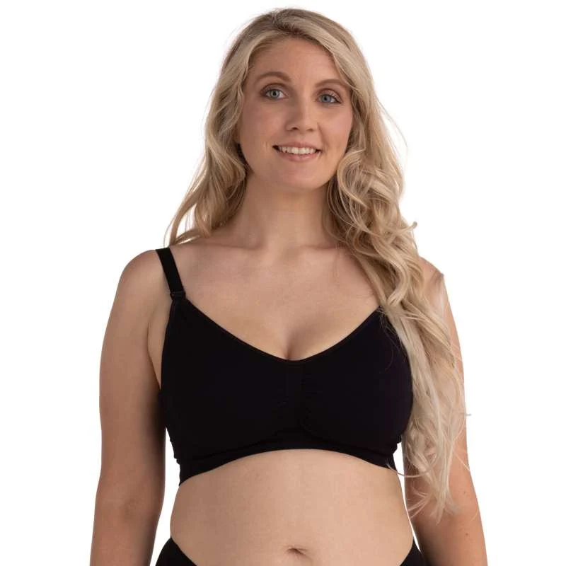 Carriwell New Mum Nursing Bra Seamless - black Small