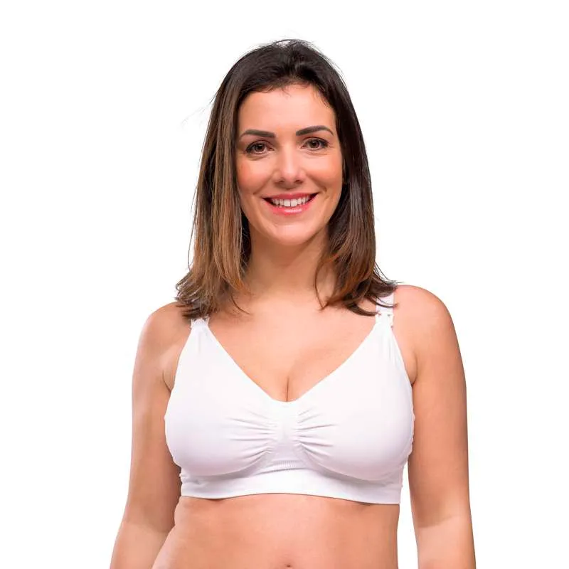 Carriwell New Mum Nursing Bra Seamless - white Small