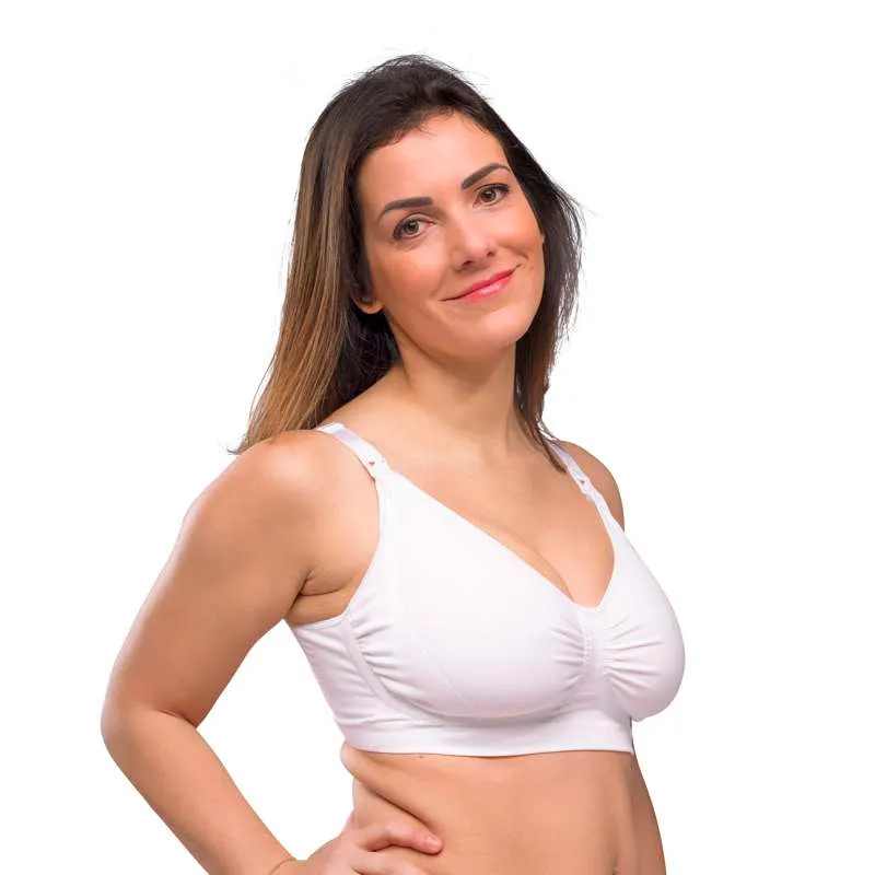 Carriwell New Mum Nursing Bra Seamless - white Small